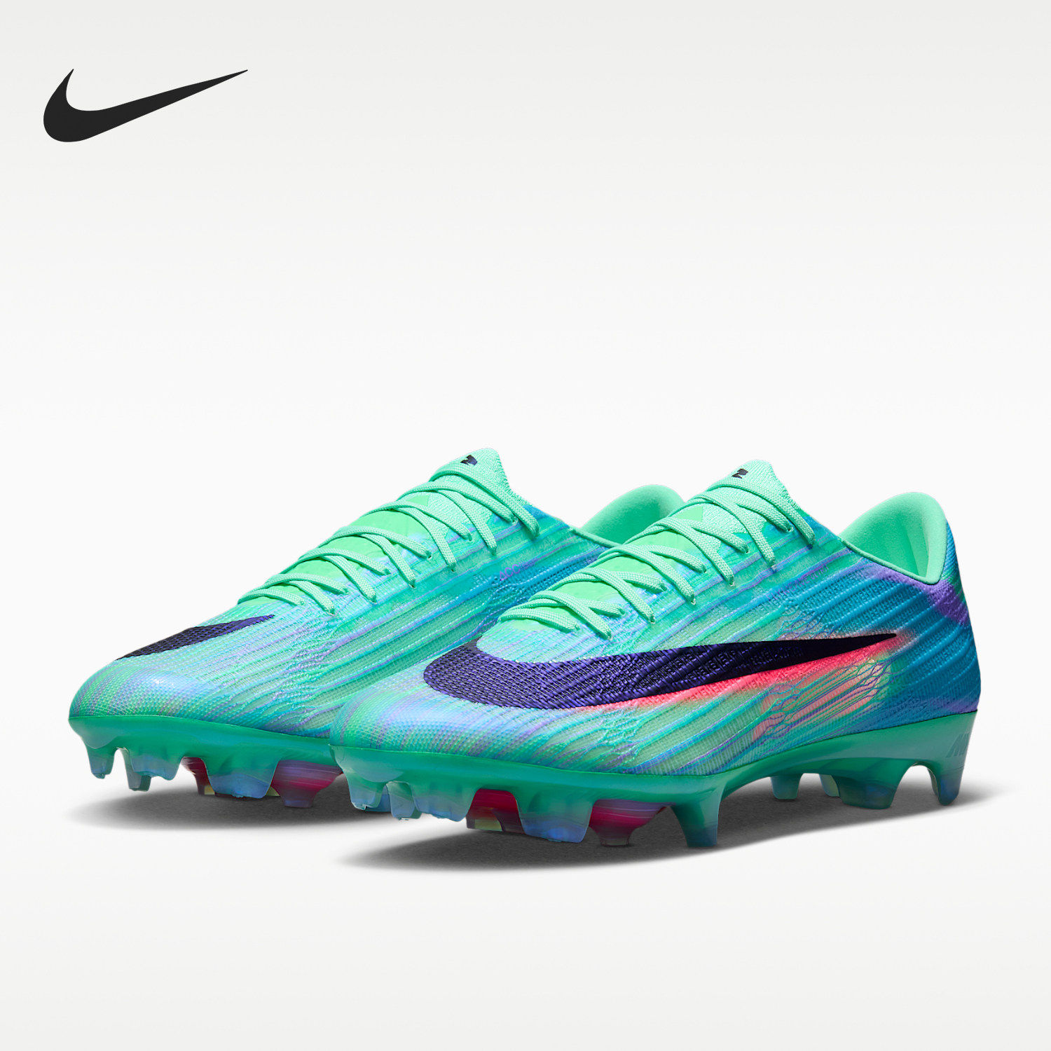 Nike耐克正品男女气垫抓地力天然草地FG胶质长钉足球鞋IO3790-300