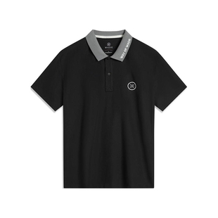 李宁正品 韦德系列男子休闲翻领撞色舒适透气短袖 POLO衫 APLU209