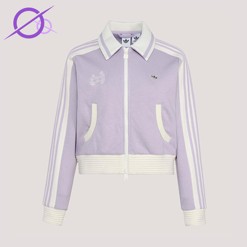 Adidas/阿迪达斯正品三叶草女士亲肤透气经典休闲针织夹克KY2151