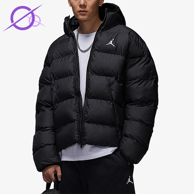 Nike/耐克正品JORDAN男士休闲保暖连帽宽松运动棉服HV0533-010