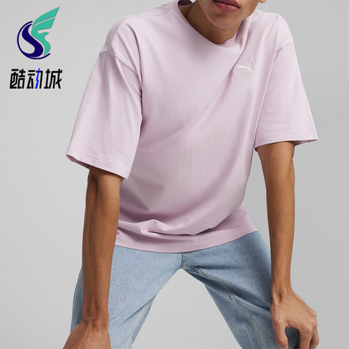 Puma/彪马正品男女同款休闲直筒圆领透气短袖T恤679188-60
