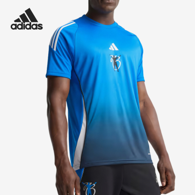Adidas/阿迪达斯正品AEROREADY新款男经典休闲足球短袖T恤JX6297