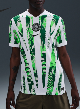 Nike/耐克正品Dri-FIT 男士足球条纹运动花纹短袖HM9660-100