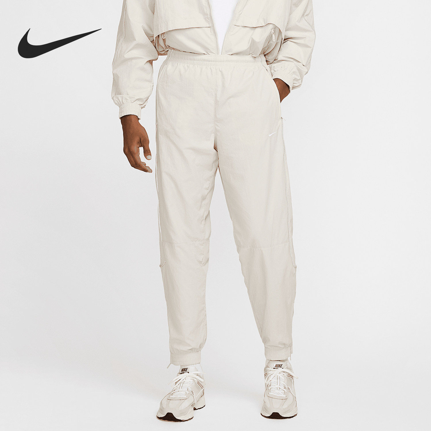 Nike/耐克正品Solo Swoosh男士系带休闲束脚运动裤FB8620-072,运动服/休闲服装,运动长裤,淘宝优惠券,粉丝福利购,淘宝优惠卷