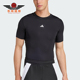 阿迪达斯正品 足球短袖 TEE Adidas 运动修身 M男士 T恤JP4674