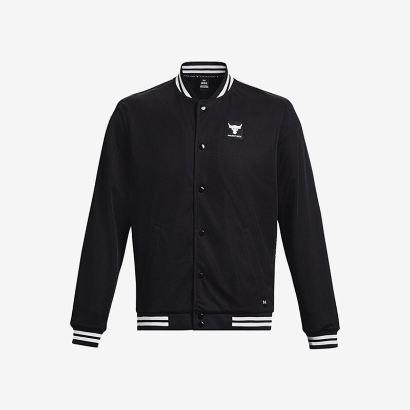 UA/安德玛正品新款男士运动休闲字母印花针织夹克外套1377437-001