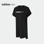 NEO女子休闲运动连衣裙 Adidas 新款 2020夏季 DX9689 阿迪达斯正品