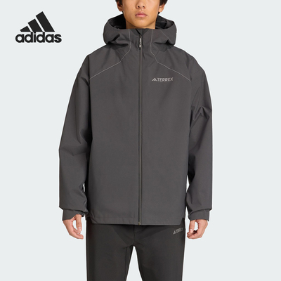 Adidas/阿迪达斯正品TERREX男士户外三合一连帽冲锋衣JV8688