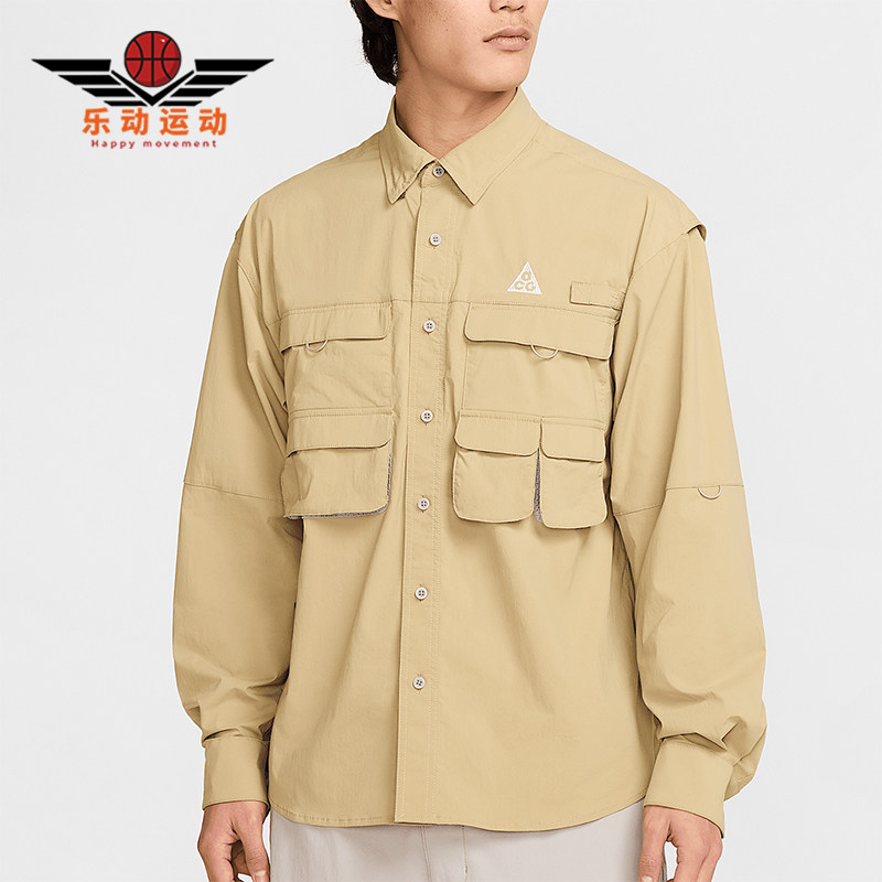 Nike/耐克正品春季新款男士户外多口袋翻领衬衫HJ2466-297 - 实物图