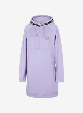 Skechers/斯凯奇正品女子连帽加绒保暖休闲连衣裙 P421W011