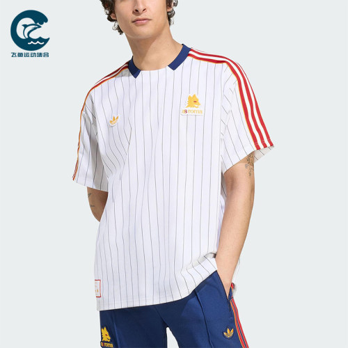 Adidas/阿迪达斯正品三叶草男女运动圆领经典复古足球短袖JM2128