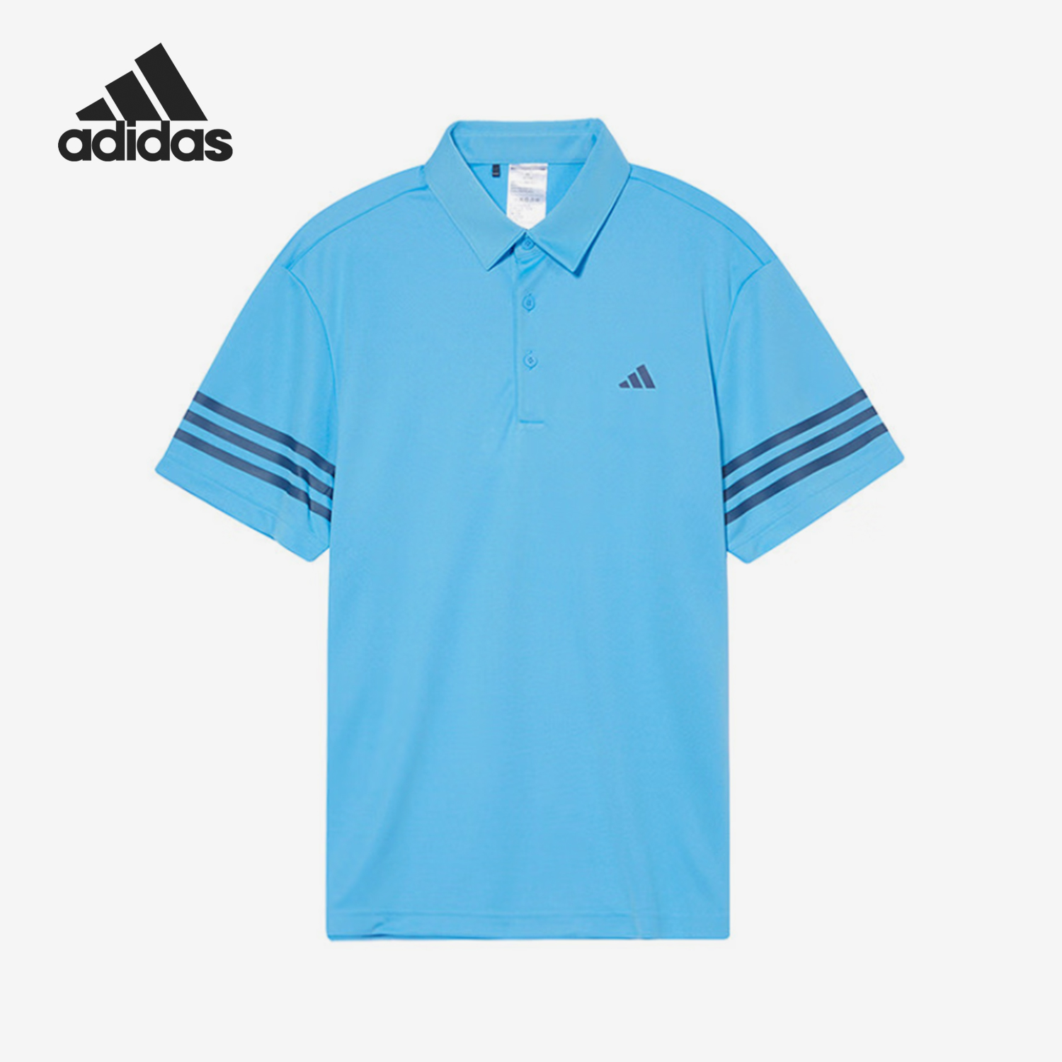 Adidas/阿迪达斯正品高尔夫运动男士简约POLO衫上衣IU4362