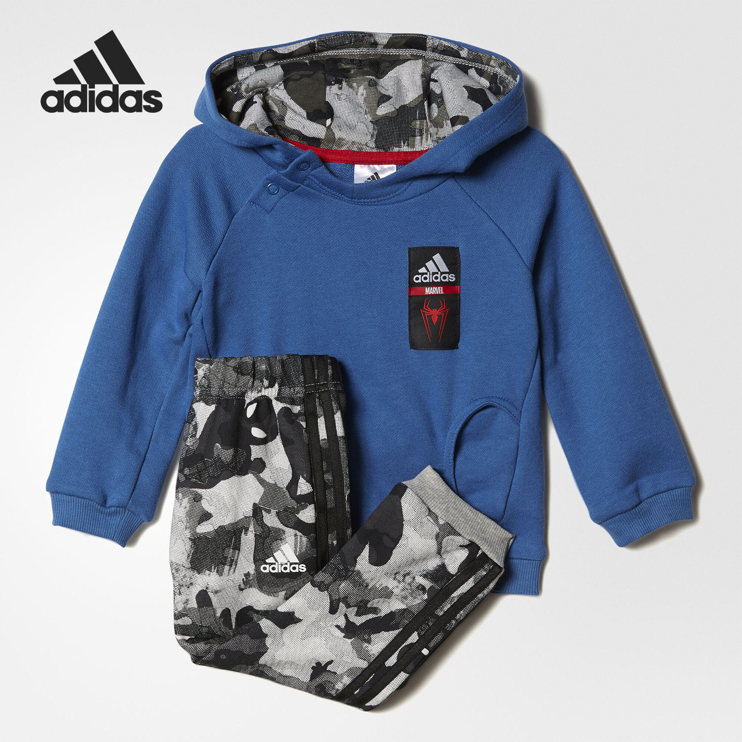 Adidas/阿迪达斯正品当季新款时尚耐磨小童运动休闲两件套 BK2981