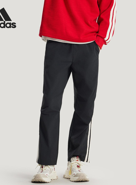 Adidas/阿迪达斯正品春秋男士休闲拒水梭织直筒运动长裤KR3077