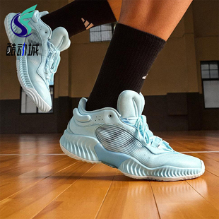 Adidas/阿迪达斯正品男士训练减震耐磨运动低帮系带篮球鞋JH5839