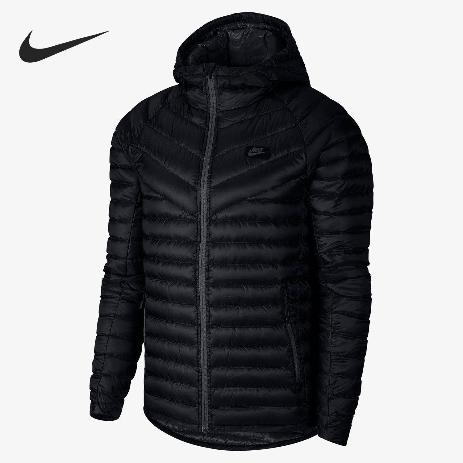 Nike/耐克正品休闲男子时尚防风保暖连帽羽绒服 943373-010