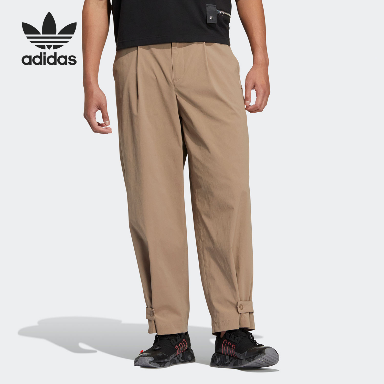 Adidas/阿迪达斯正品三叶草春季新款休闲男女运动长裤HS8616