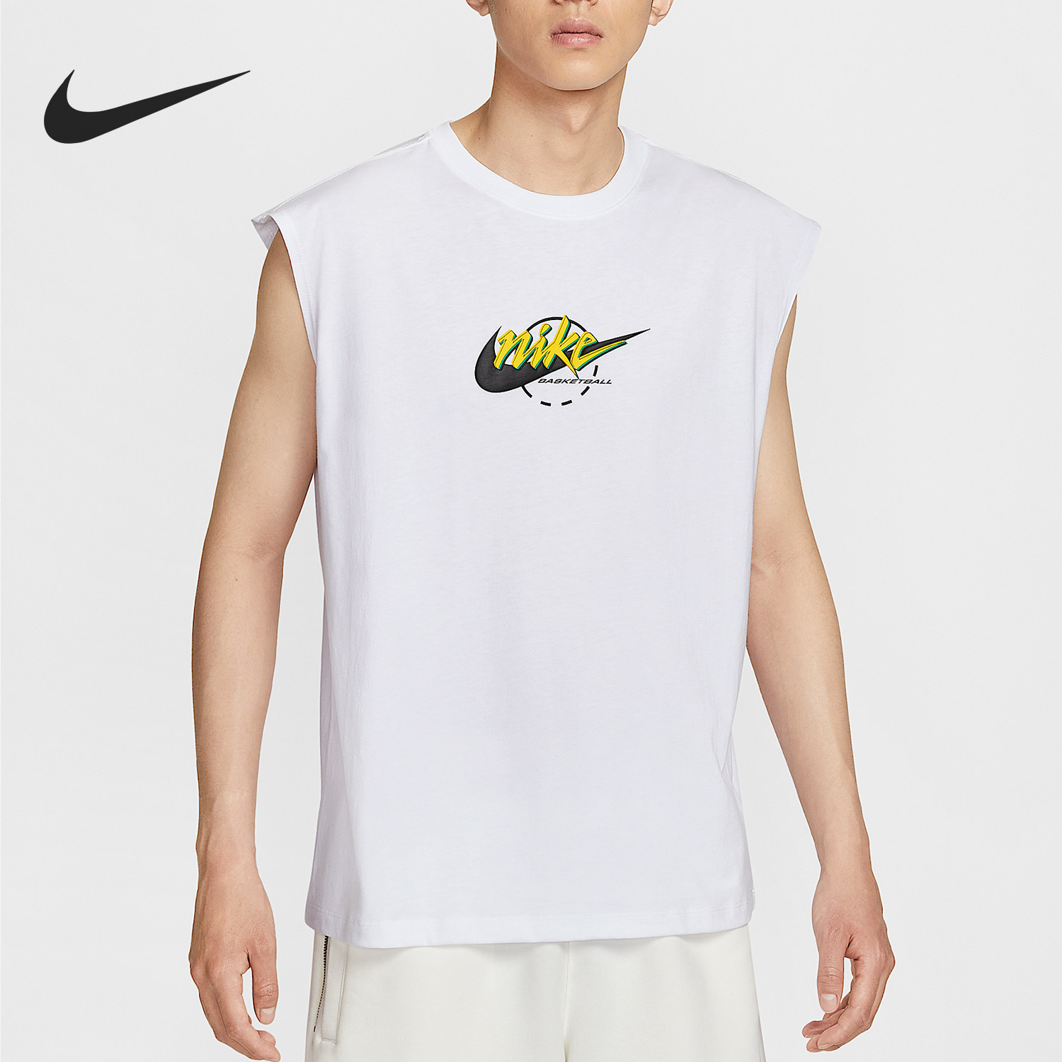 Nike/耐克正品2025夏季款男士针织无袖篮球宽松背心IB4329-100