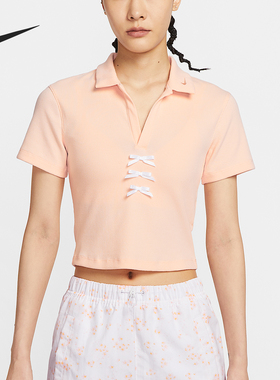 Nike/耐克正品Sportswear女士翻领轻盈休闲短袖T恤IM3393-664
