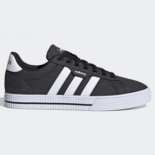 Adidas/阿迪达斯正品男秋季新款帆布鞋黑色休闲鞋板鞋FW7033
