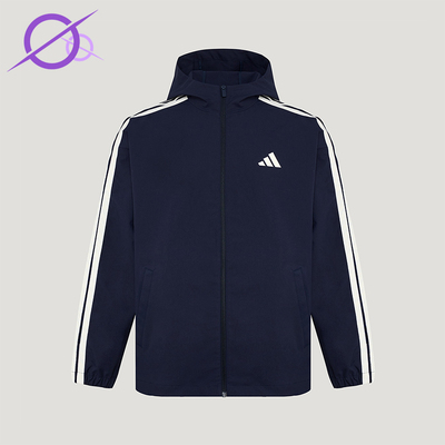 Adidas/阿迪达斯正品春秋男士拉链梭织运动复古夹克外套KV5945
