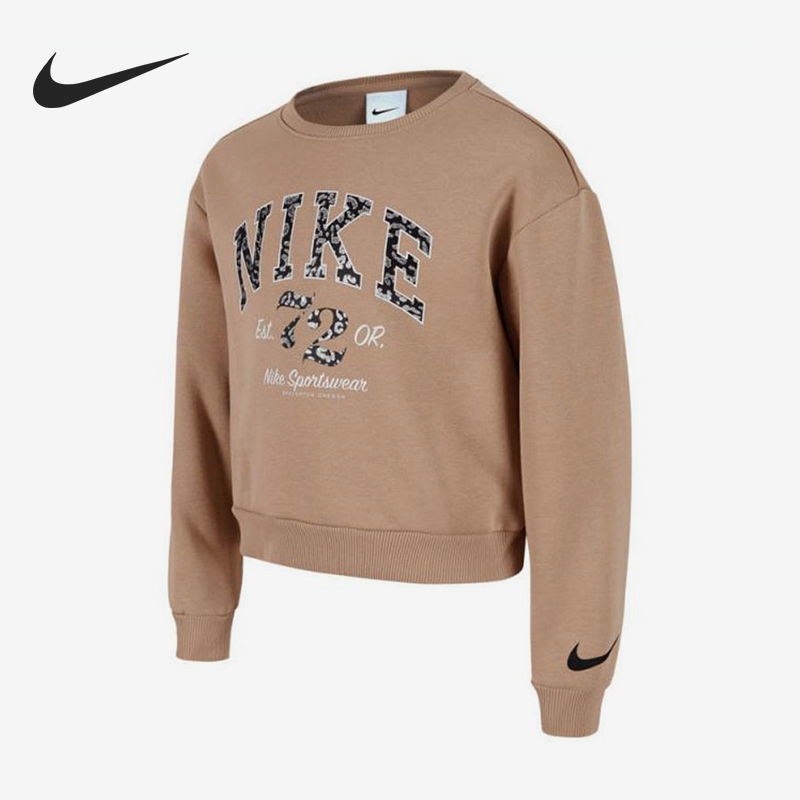 Nike/耐克正品2025冬季款小童日常圆领套头卫衣NY2442103PS-002