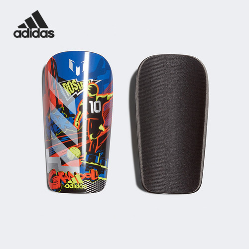 Adidas/阿迪达斯正品MESSI SG CLB大童经典足球运动护腿板FS0309