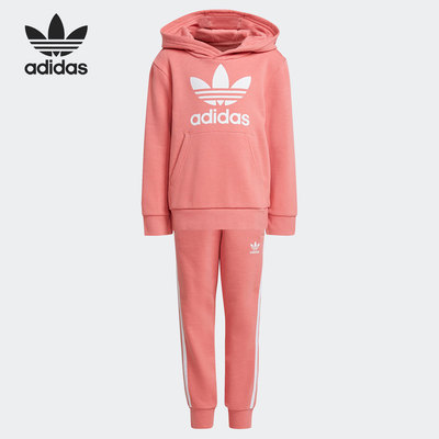 Adidas/阿迪达斯正品三叶草 冬季新款小童装休闲运动套装 GN8207