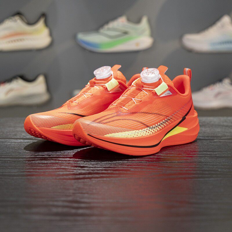 李宁正品赤兔9 PRO YOUNG男大童耐磨运动旋转扣跑步鞋YKFW048-5