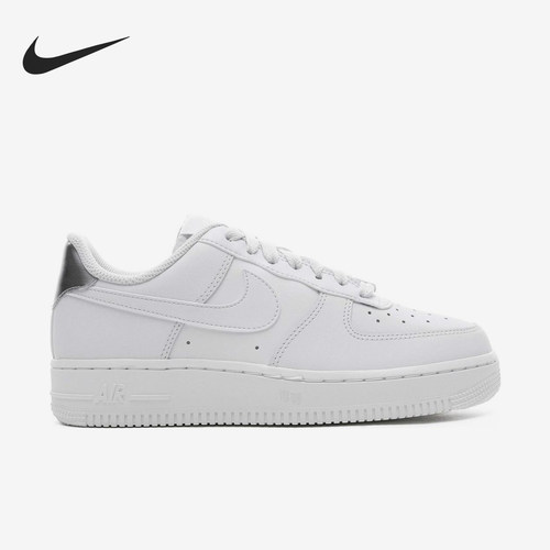 Nike/耐克正品空一号AF1新款女白色包裹经典低帮板鞋AO2132-003