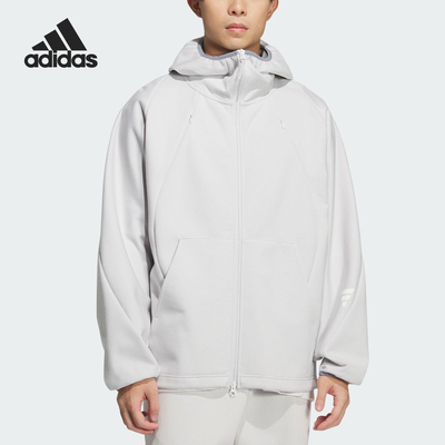 Adidas/阿迪达斯正品2025秋冬款男士休闲连帽机能风外套KC6077