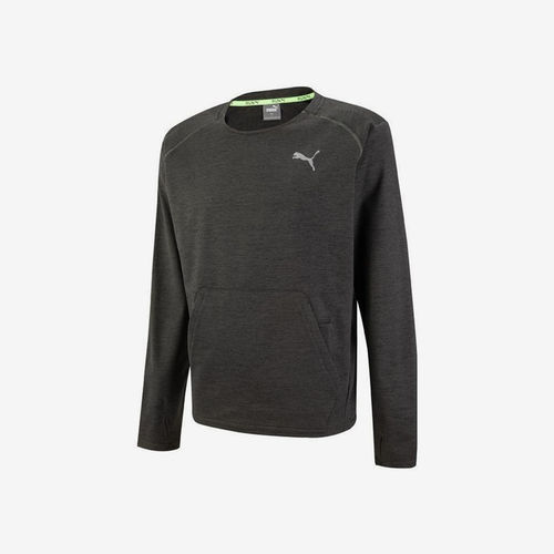 Puma/彪马正品春季男士圆领针织休闲经典宽松套头长袖522686-01
