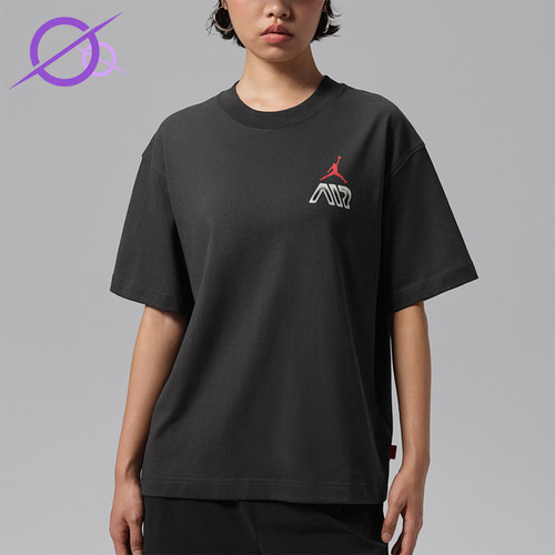 Nike/耐克正品Jordan Air女士圆领套头运动短袖T恤IM7133-045