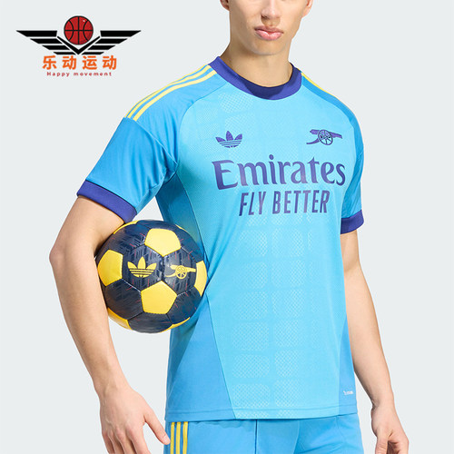 Adidas/阿迪达斯正品三叶草男士套头足球短袖运动T恤KB9966