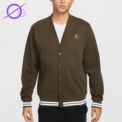 Nike/耐克正品Court Fairway男士休闲针织复古运动外套IQ3973-212