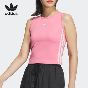 阿迪达斯正品 女士二合一无袖 TANK T恤JF3792 PAD Adidas
