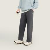 李宁正品 运动生活系列男子加绒简约直筒保暖宽松休闲长裤 AKLV997