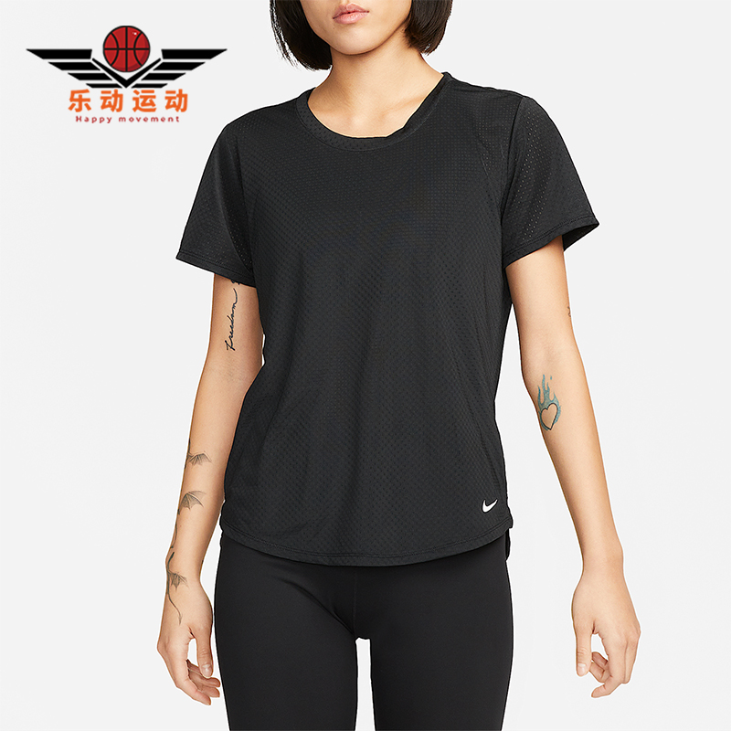 Nike/耐克正品2025秋季款女士耐穿透气圆领套头短袖DX0132-010