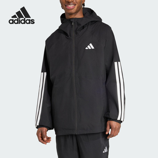 Adidas/阿迪达斯正品ESS 3S RAIN H J男士连帽运动外套JM1056