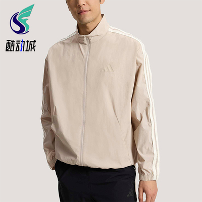 Adidas/阿迪达斯正品春季男士运动休闲经典梭织立领外套KR2521