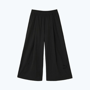 彪马正品 W女士运动休闲宽松抽绳长裤 Pants Woven Puma