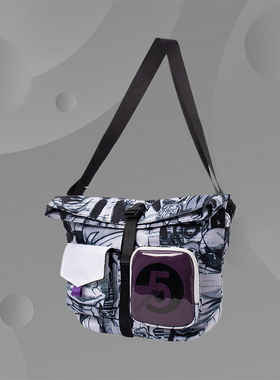 李宁夏季新款篮球系列休闲时尚百搭漫画图胸包斜挎包 ABDR118