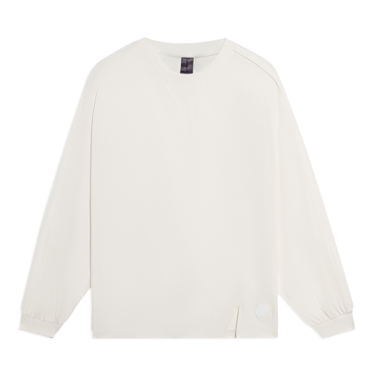 李宁正品新款男子运动休闲时尚舒适透气长袖T恤文化衫AHSSA81