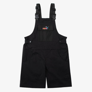 Puma/彪马正品秋冬季女子工装运动休闲透气背带短裤671967-01