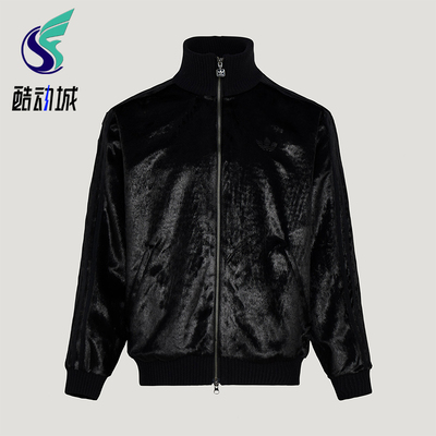 Adidas/阿迪达斯正品三叶草男女简约经典保暖复古宽松夹克KU9406