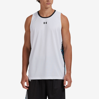 UA/安德玛正品新款男士圆领柔软轻盈健身篮球背心24500111-100