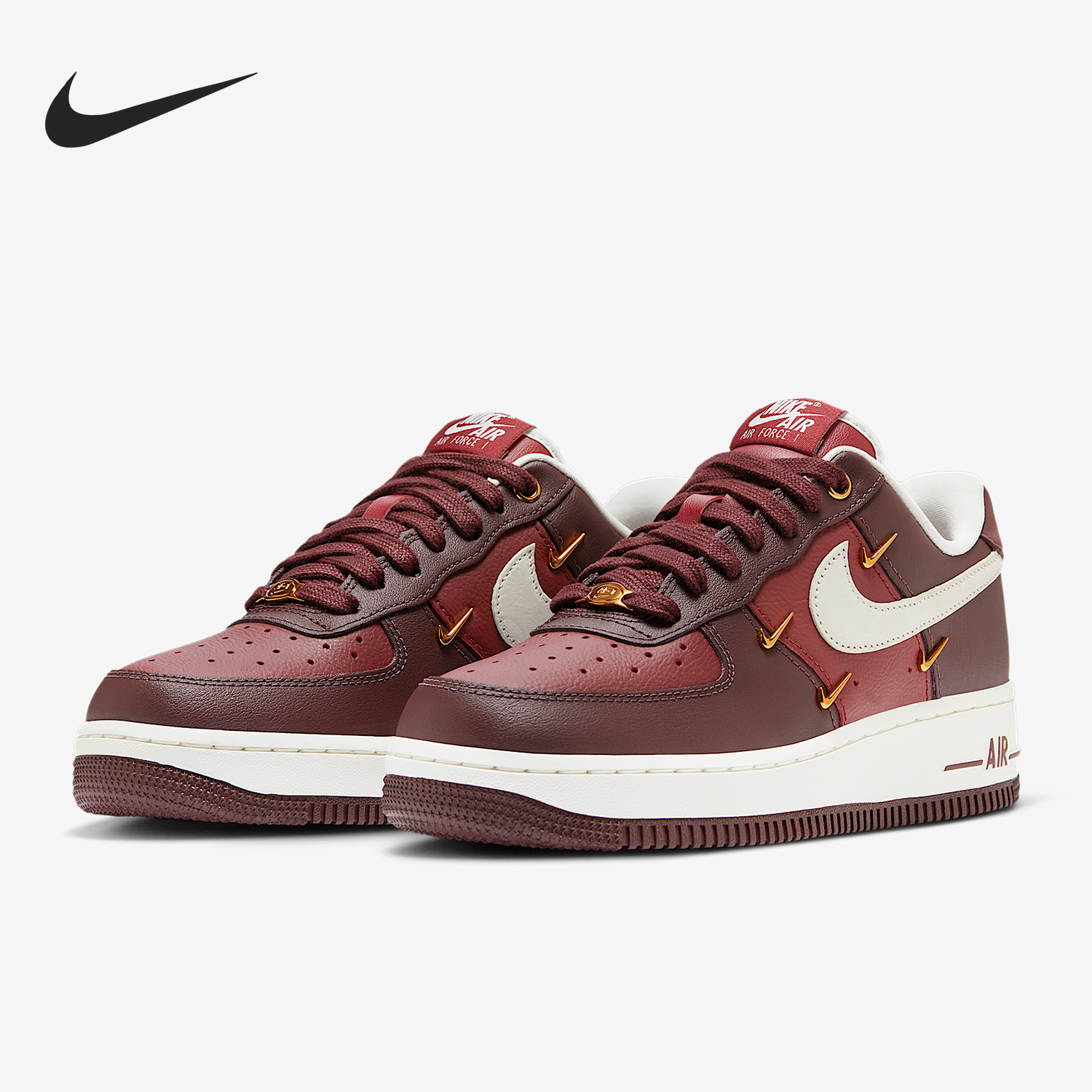 Nike/耐克正品Air Force 1女士轻盈皮革日常经典休闲鞋IR0485-611
