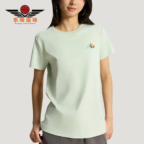 Adidas/阿迪达斯正品GFX T-SHIRT1女士卡通印花经典短袖T恤KX6817