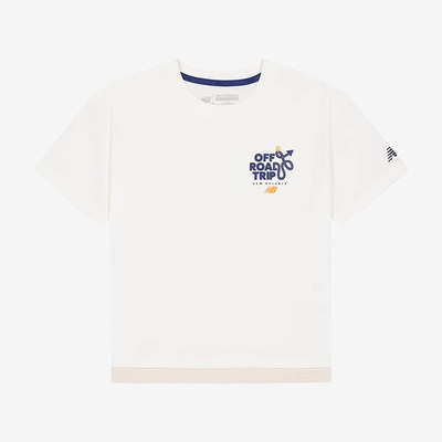 New Balance新百伦正品儿童印花短袖圆领修身型套头帽子7EF21043