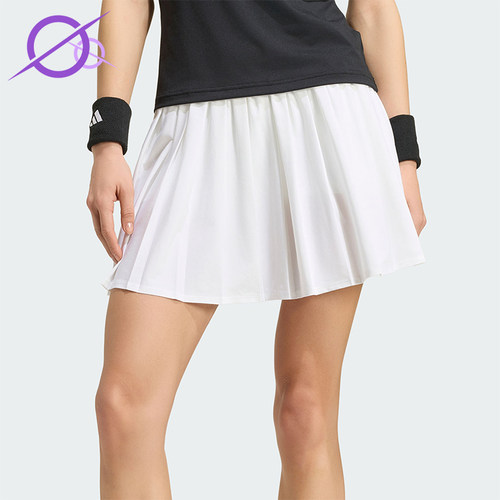 Adidas/阿迪达斯正品TENNIS SKIRT女士经典运动休闲百褶裙KY8897